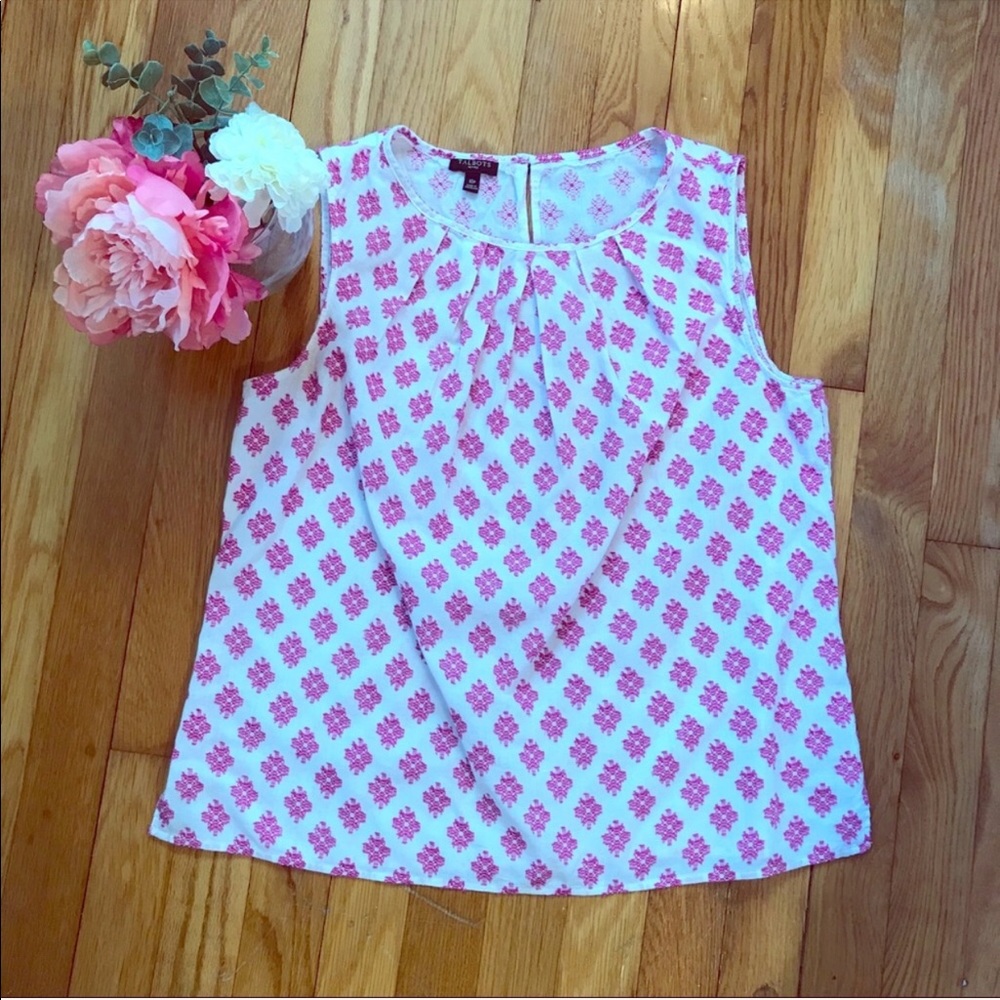 Talbots Embroidered Sleeveless Blouse